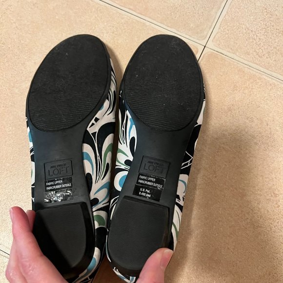 Loft Patterned, Fabric Flats - Size 8M - Picture 3 of 3